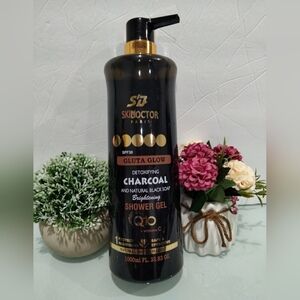 Skin DOCTOR PARIS Gluta Glow Detoxifying Charcoal natural black soap Body Wash💯